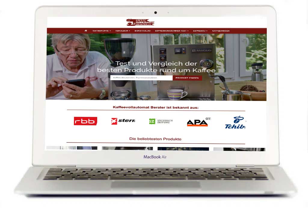 MacBook-Webseite