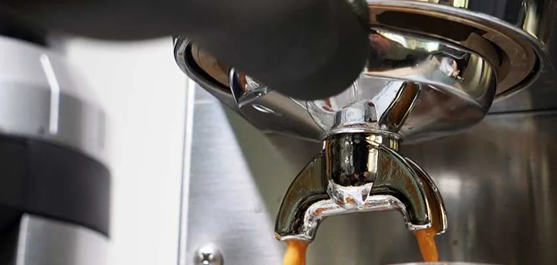 Auslauf bei Espressomaschine